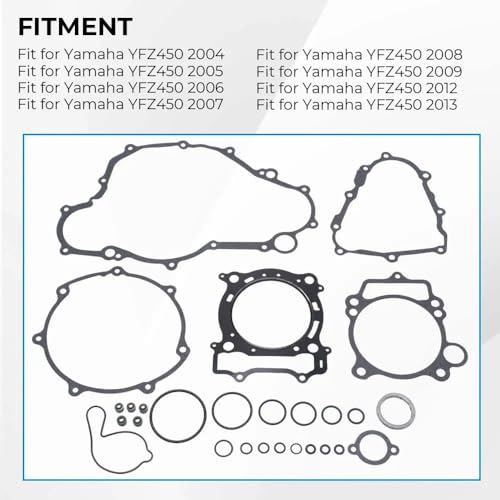 Kit de joints de culasse noirs étanches pour moteur de quad YFZ450