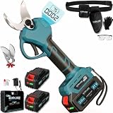 Forbici da Potatura a Batteria 21V, Motore Brushless 800W, Taglio 40mm, Lama SK5, 2 Batter...