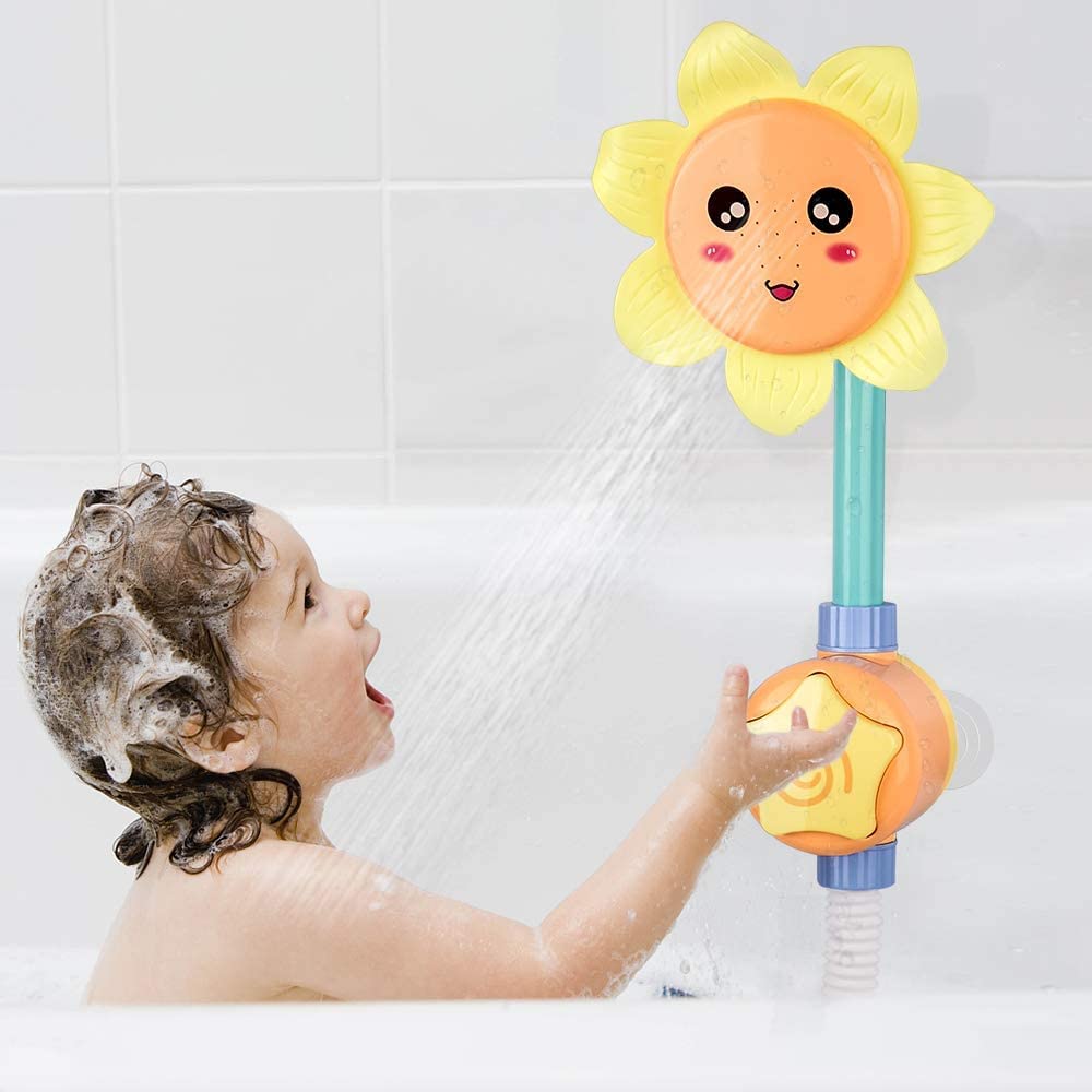 JD Fresh Battery Operated Sunflower Spritz Fun Battery-Operated Water Squirt Toy and Bathtub Water Pump for Infants, Baby Bath Shower Toy for Baby Bathing (B0D2LCH2YB) Amazon Price History, Amazon Price Tracker