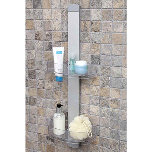 Saniplast Portaoggetti Doppio Alluminio Doccia o