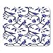 Produktbild AOHOT Mauspads Chinoiserie Blue White Floral Pattern Spring Flowers and Birds Hand Chinese Oriental Mouse Pad Mats 9.5" x 7.9" for Notebooks,Desktop Computers AccessoriesOffice Supplies