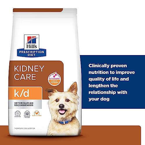 Hill's Prescription Diet K/D Kidney Care With Chicken Dry Dog Food, Veterinary Diet, 27.5 Lb. Bag #TOP3