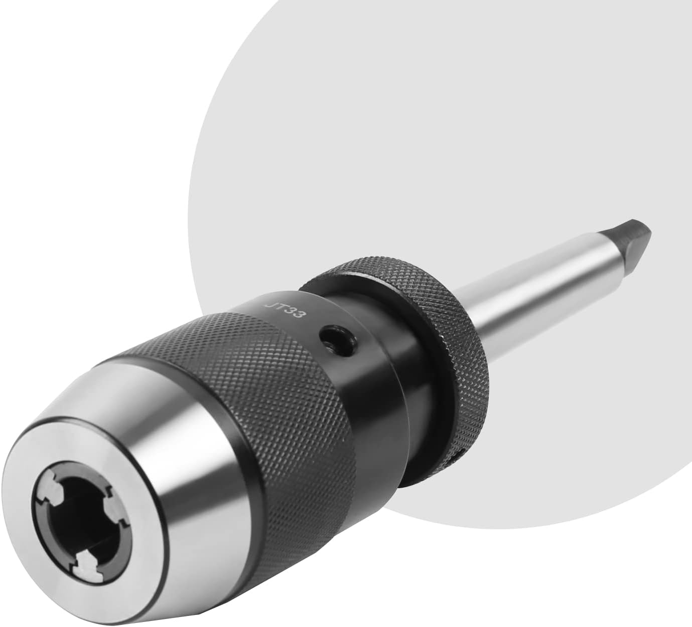 Heavy Duty Drill Press Chuck, 1/32"- 5/8" Keyless Drill Chuck JT33 Mount with Highly Precise MT2 Drill Chuck Arbor