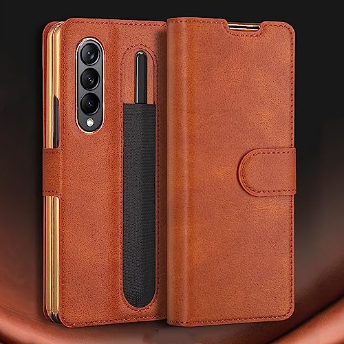 Housse cuir Galaxy Z Fold 3 rouge idéale pour vos déplacements - 2