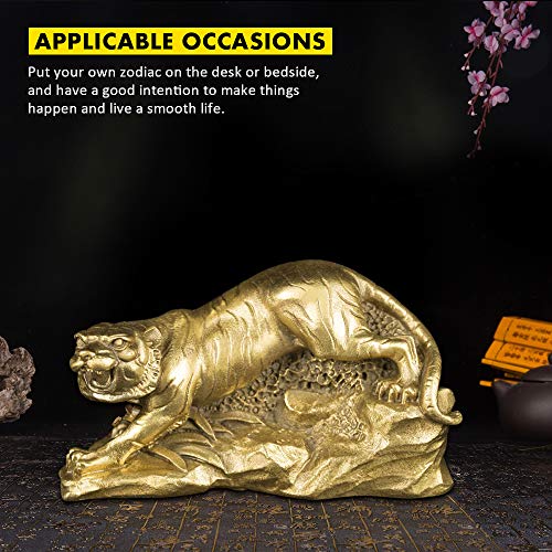 Brabud Handmade Chinese Zodiac Fierce Tiger Statue Wealth Home Decor Collection (Tiger) Zd052 #TOP5