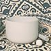 Hye-eun 12 Inch F Note White Frosted Crystal Singing Bowl 432hz Heart Chakra with Suede Stick for Yoga Sound Healing With Carry Case