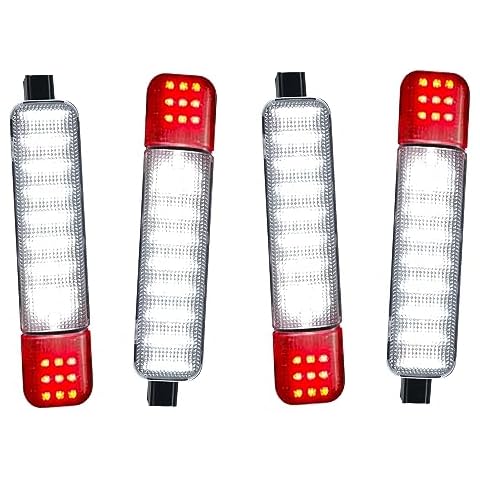 GZZTORES 4PCS Led Doors Panel Light Interior Courtesy Lights Compatible with Chevy Silverado GMC C/K,Sierra 1500 2500 3500, Suburban, Avalanche, Hum-mer H2 Yukon Cover
