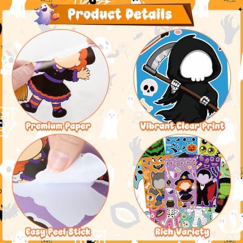 30 Sheets Halloween Stickers, DIY Crafts Halloween Party Favors Decorations - image 5
