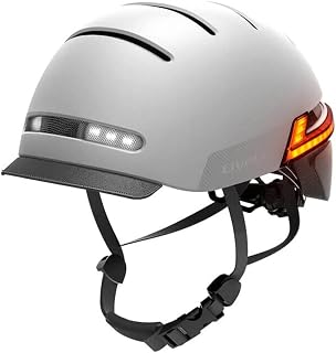 BH51M Neo Smart Bluetooth-Fahrradhelm mit Lautsprechern und integriertem Mikrofon, Fahrradhelm mit intelligenten Blinkern, Sturzerkennung, GRAU M