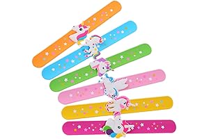 Unicorn Ruler Slap Bracelets Xmas Party Supplies Santa Toys for Stocking Stuffers