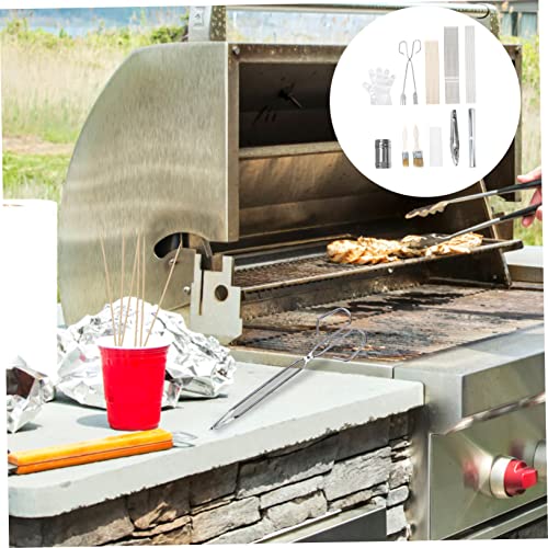 Kit de parrilla 10 piezas acero inoxidable PRETYZOOM miniatura 6