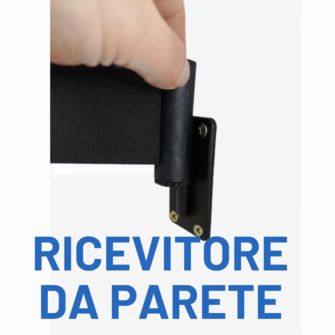 Nastro da Muro espandibile (5 Metri), Nastro antipassaggio, Nastro di demarcazione, Nastro da Muro, barriera da Muro Estensibile, Nastro di Sicurezza Estensibile da 5 Metri