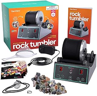 Advanced Professional Rock Tumbler Kit - with Digital 9-day Polishing timer & 3