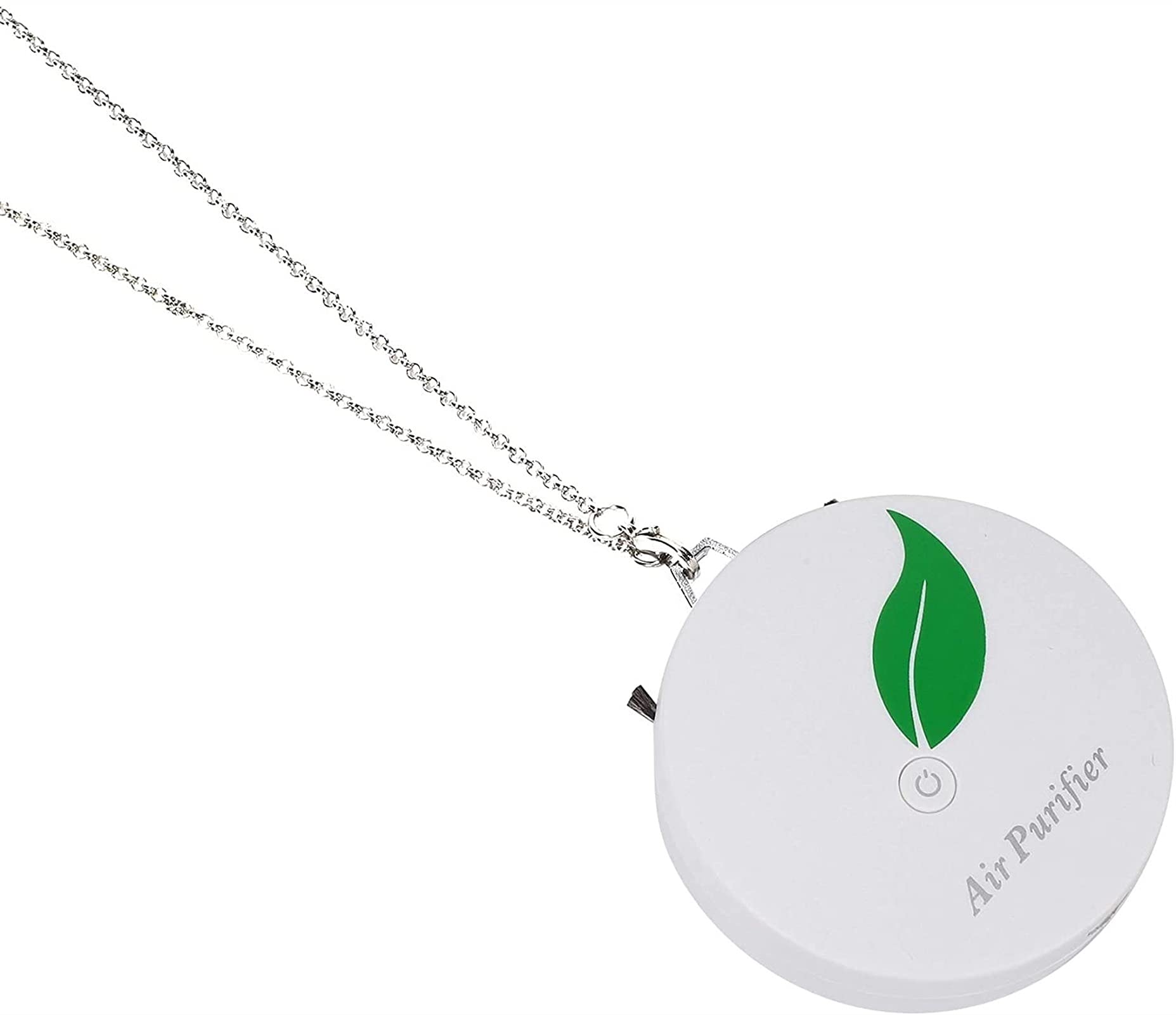 Purificador de aire para el hogar, purificador de aire negativo, collar portátil, para adultos y niños, color blanco