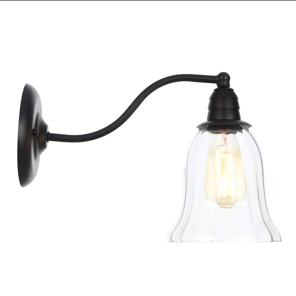 Porte de porte d'extérieur lampe de mur étanche E27 style rétro métal