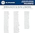 GE Appliances Refrigerator Drawer & Bin Liners with Microban for Counter Depth Refrigerators – Durable, Easy-Clean, Anti-Microbial Protection