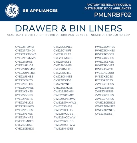 GE Appliances Refrigerator Drawer & Bin Liners with Microban for Counter Depth Refrigerators – Durable, Easy-Clean, Anti-Microbial Protection by GE - Image 4