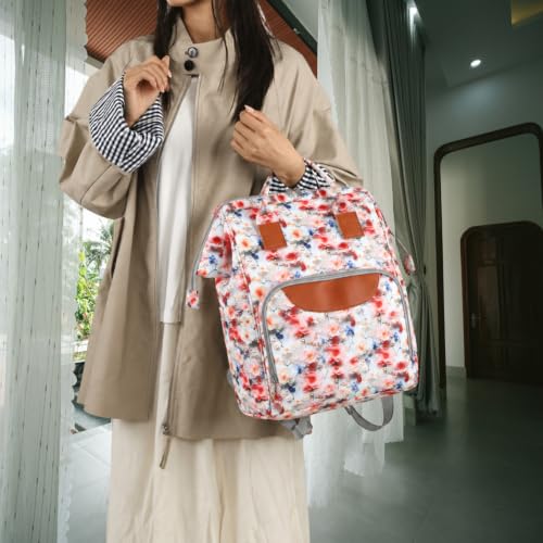 Image of Winnies Diaper Bag Backpack with Secure Front Buckle - Waterproof Maternity Travel Backpack with Large Capacity, Insulated Bottle Holders & Multiple Internal Pockets
