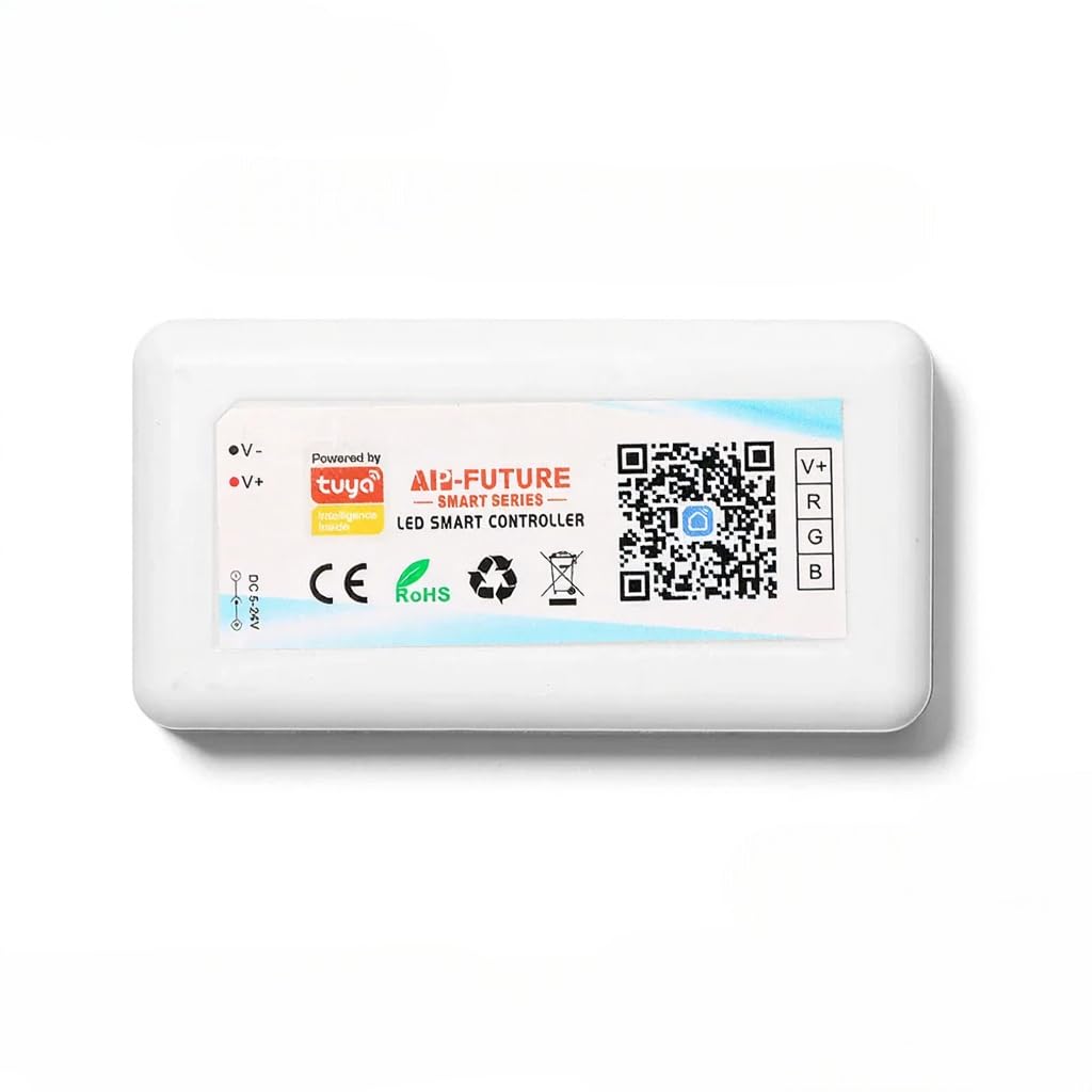 Home Sutra Tuya WiFi Controller, RGB Led Light Strip Voice Control from Alexa & Google Home, WiFi Wireless Smart Controller with Smartphone App LED Strip Light, DC5V-24V-image-44