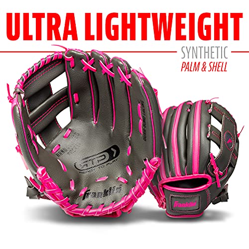Image of Franklin Sports Kids Baseball Gloves - RTP Youth Teeball Glove + Ball Set - Boys + Girls Teeball Mitt Set - Kids + Toddlers - 9.5 inch