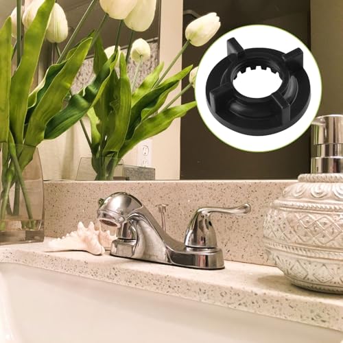 UFURMATE Wasserhahn-Kontermuttern, 1,27 cm, IPS-Befestigungsmutter für Waschbecken, Wasserhahn, Kunststoff-Kupplungsmutter für Küche, Badezimmer, Flügelmuttern, Ersatzteile, Schwarz, 4 Stück