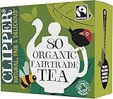 Clipper Organic Everyday Fairtrade Teabags | Black Tea Bags | Natural, Unbleached, Plant-Based Biodegradable & Sustainable Teabags | Eco Conscious, Non GM & Fair Trade Tea (80 Teabags)