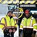 Wuple High Visibility Jacket, Class 3 Waterproof Safety Jacket for Men, Hi Vis Winter Jackets With Cold Weather, Safety Coats for Work Construction Yellow XL