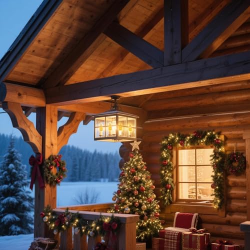 Hompavo E26 Upgraded Flame Light Bulbs, Flickering Fire Light Bulbs Flame Candle for Christmas Halloween Party Patio Porch Home Indoor & Outdoor Decor - 6 Pack — view 6