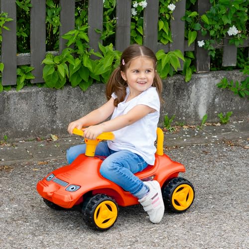 LEMODO Rutschauto ab 3 Jahre, Rutscherfahrzeug in rot, Kinderfahrzeug mit Hupe, Rutschfahrzeug mit Überschlagschutz, Rutscher drinnen und draußen nutzbar – Bild 5