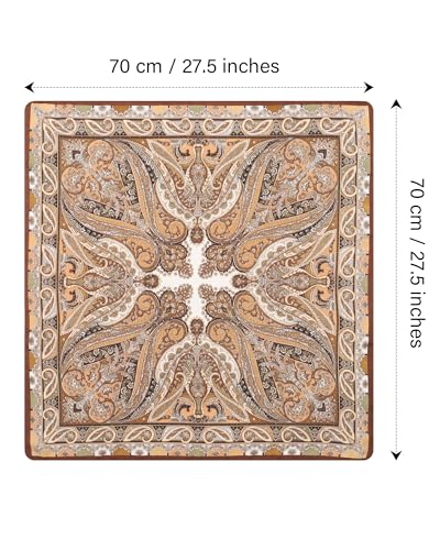 CHLINS 27.5 Inches Satin Head Scarf Bandana for Women Silk Hair Scarf for Hair & Neck, Girls' Square Scarf Wrap2