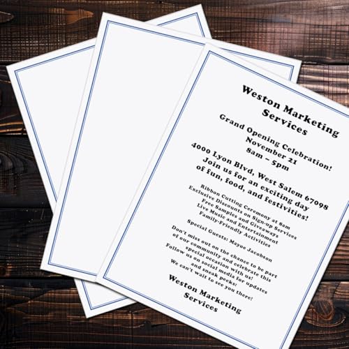 PaperDirect Designer Business Invite Special Event Celebration Stationery, Border Papers, Letterhead 8.5 x 11, 25 sheets, Elegant Premium Writing Paper, Decorative Printer Paper - Image 7