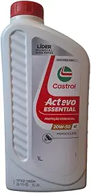 ÓLEO MOTOR MOTO 4T CASTROL ACTEVO ESSENTIAL 20W-50 1 LITRO