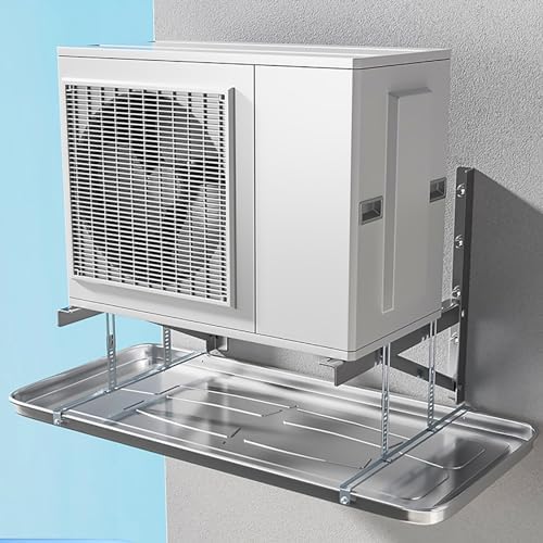 Stainless Steel Air Conditioner Drip Pan - Durable Condensate Drain Pan with Fitting Kit for Window AC & Mini Split Units - Essential AC Accessories by Drip Tray