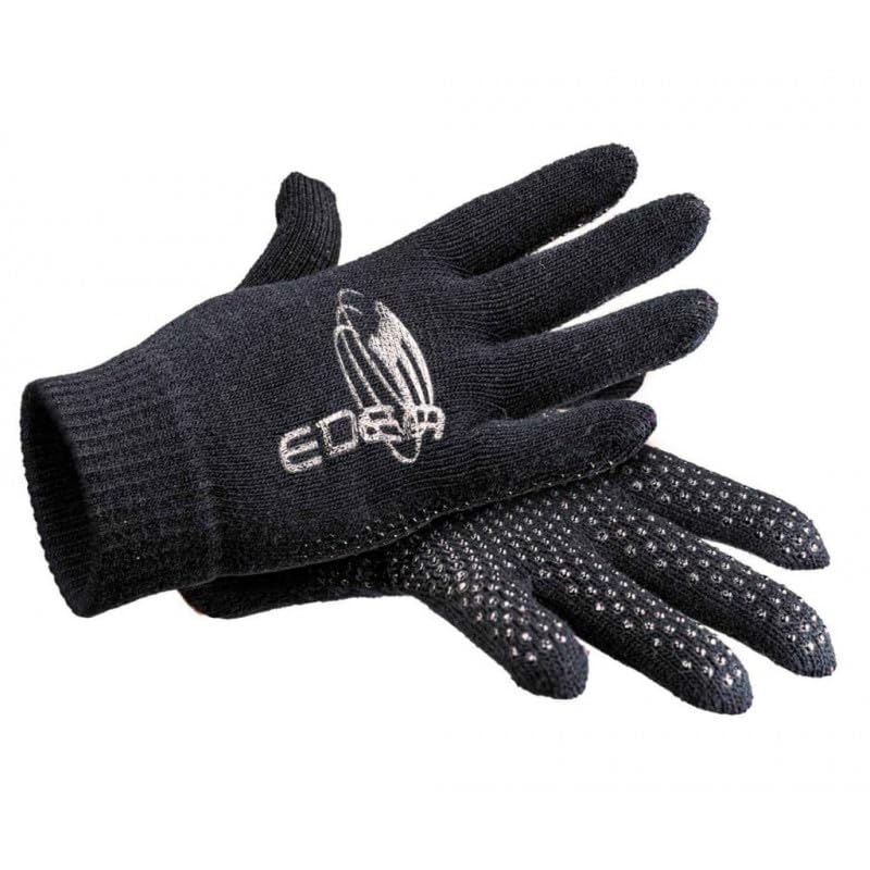 Edea Guantes de agarre para patinaje sobre hielo (negro, talla: M)
