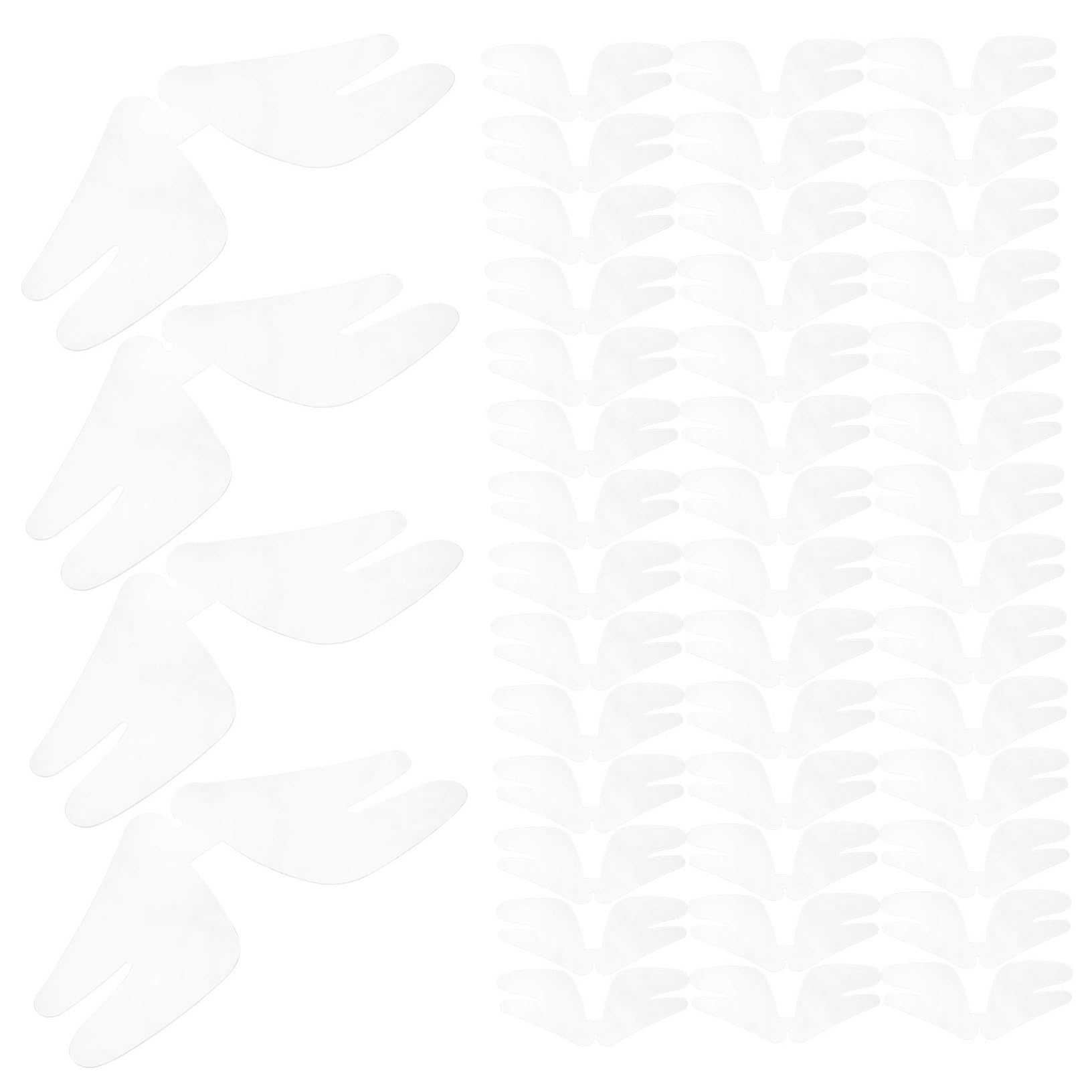 VALICLUD Collarín De Plástico Botones De Camisa Para Hombres Refuerzos De Cuello De Camisa Refuerzo De Tela Collar Se Queda Hombres Collares Para Mujer El Plastico