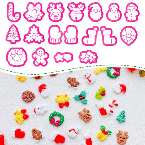 Holiday Theme Polymer Clay Cutters Set Molds Clay Cutters for Polymer Clay Clay Earring Cutters Clay Tools