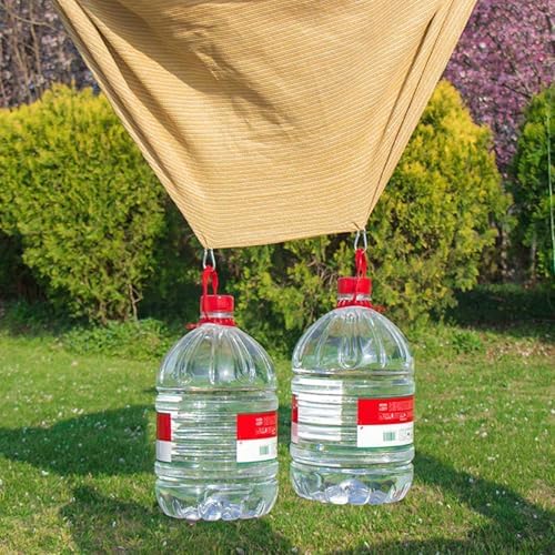 Beige Outdoor Shade Netting 2.5x6m (8.2x19.7ft) - 95% UV Protection Sunblock Shade Cloth for Plants Breathable Mesh Tarp with Grommets Customizable Awning Cover