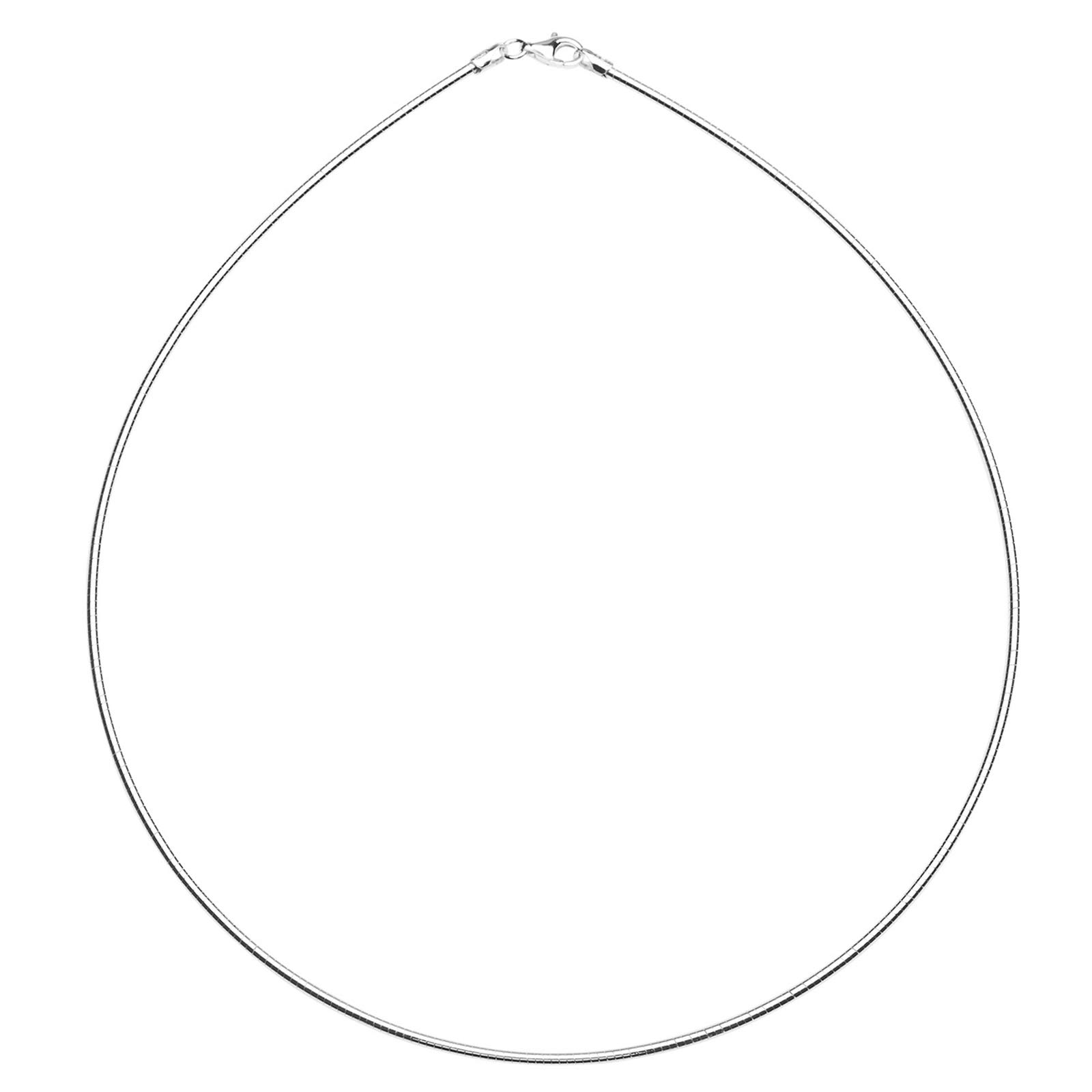 Halsreif - Omega 1,2 mm - Silber 925/000 -,