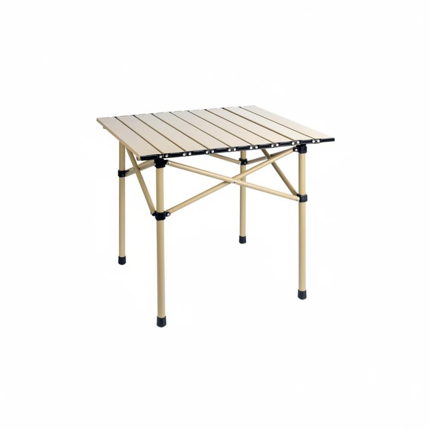 Foldable Roll-up Roll Table Sturdy Roll-up Aluminum Table Easy Setup for Camping, Picnic, Khaki, 50 Square|Camping Furniture|Sporting Goods-image-14