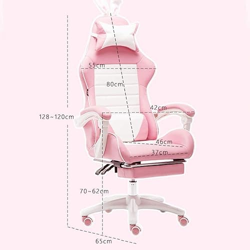 Miniatura 2 de Casa Oficina Juego Chica Estudiante Asientos Deportivos Carreras Silla Principal Live Computer Chair con Asiento Lumbar Transpirable