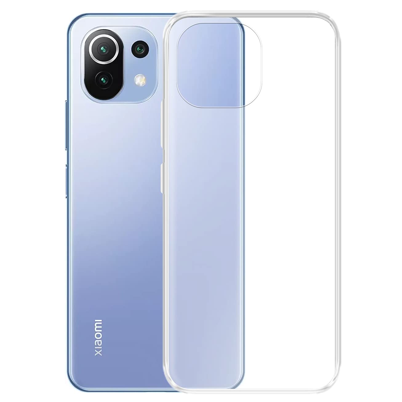 Amazon Brand - Solimo Soft & Flexible Back Phone Case for Mi 11 Lite (Transparent)