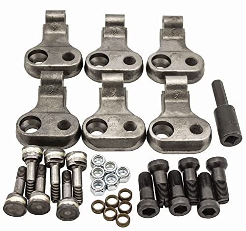 Greenteeth® Performance Upgrade Kit for Rayco Jrs &amp; Super Jrs without 1” counter-balancing holes – 6 Pocket upgrade (1/2" Thick wheel, Without RPM Upgrade)