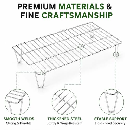 GRISUN Grill Warming Rack for Green Mountain Grills Daniel Boone Upper Rack