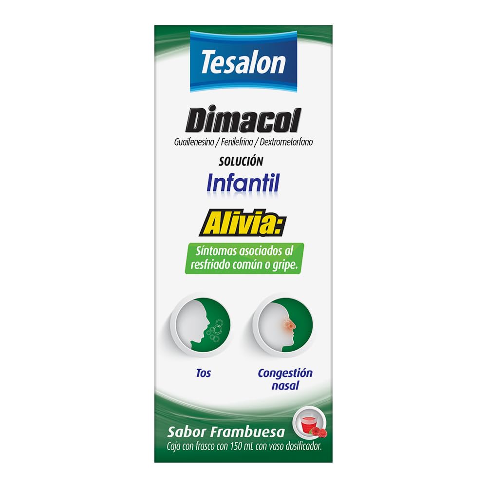 Dimacol Jarabe para la Tos Infantil Triple Acción, Caja con Frasco con 150  ml : Amazon.com.mx: Alimentos y Bebidas