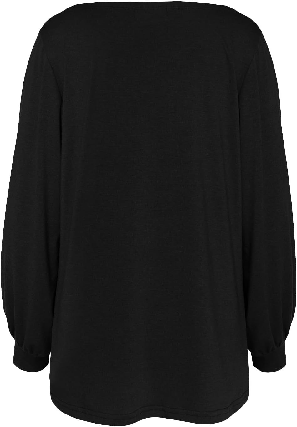 PESION Womens Casual Bishop Sleeve Blouse Boat Neck T-Shirts Tunic Tops - Image 3