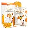 Clear-Beauty-Vitamin-C-and-Collagen-Sheet-Face-Mask-Diminishes-Fine-Lines-Wrinkles-Lifts-Hydrates-Skin-Brightening-Sheet-Mask-Cruelty-Free-Korean-Skin-Care-For-All-Skin-Types