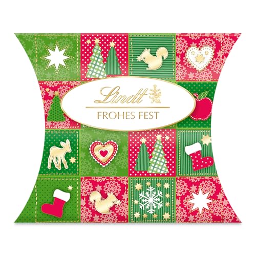 Lindt Schokolade | Frohes Fest Kissen | 46g |edle Pralinen in 4...
