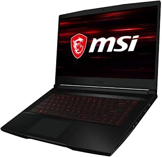 MSI GF63 Gaming Laptop, Thin 15.6" FHD Display, Intel Core i5-10200H, NVIDIA GTX 1650 Max-Q, 32GB DDR4 RAM, 1TB NVMe SSD, Backlit Keyboard, Windows 10, 1 Month XB0X Game Pass, TWE Wireless Mouse