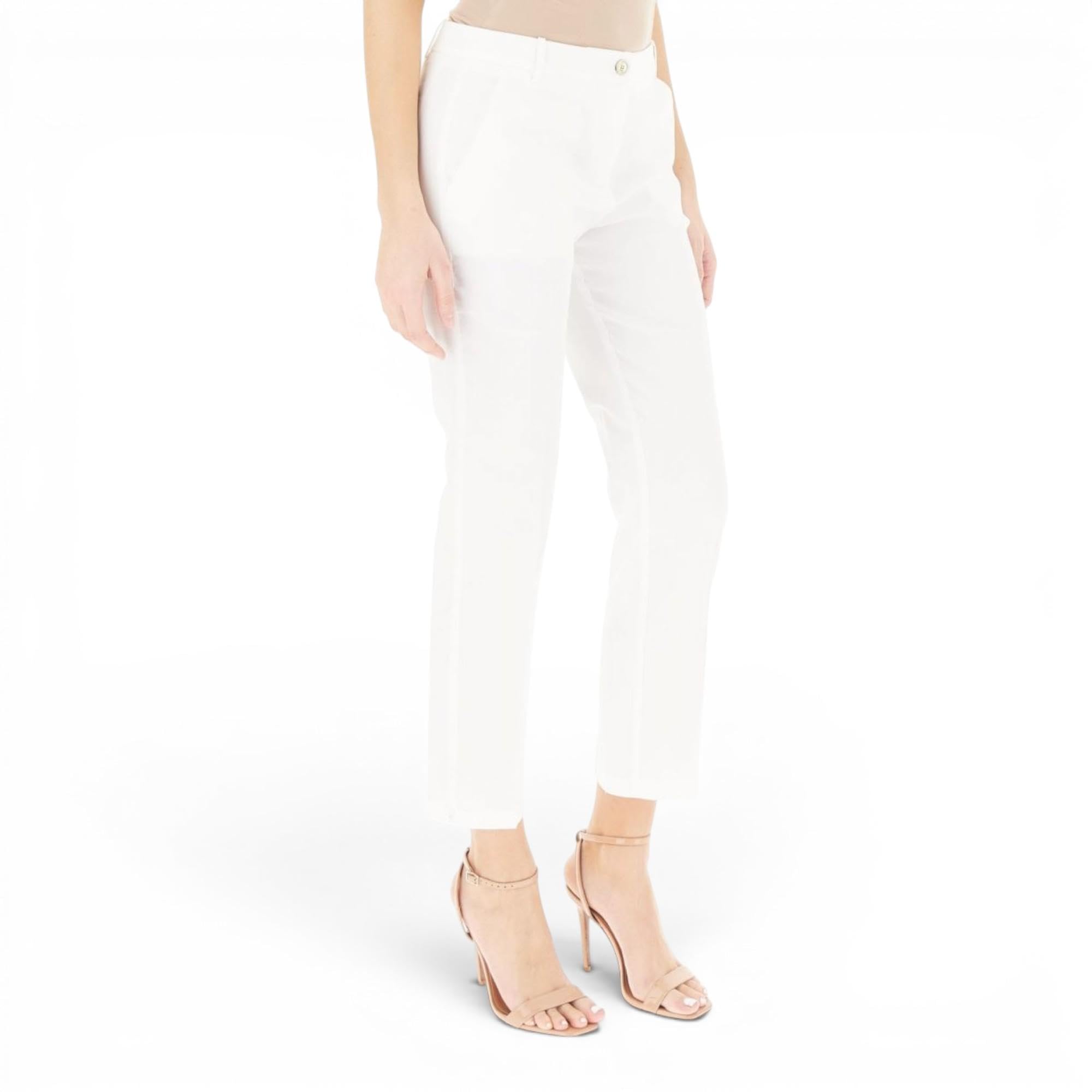 Pinko Pantalone Bianco in Lino