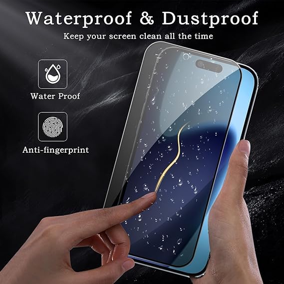 Image of [ 2+2 Pack Privacy Screen Protecor for iPhone Air Anti-Spy Shatterproof Tempered Glass with Camera Lens Tempered Glass 9H Hardness Bubble Free Anti-Glare Case Friendly